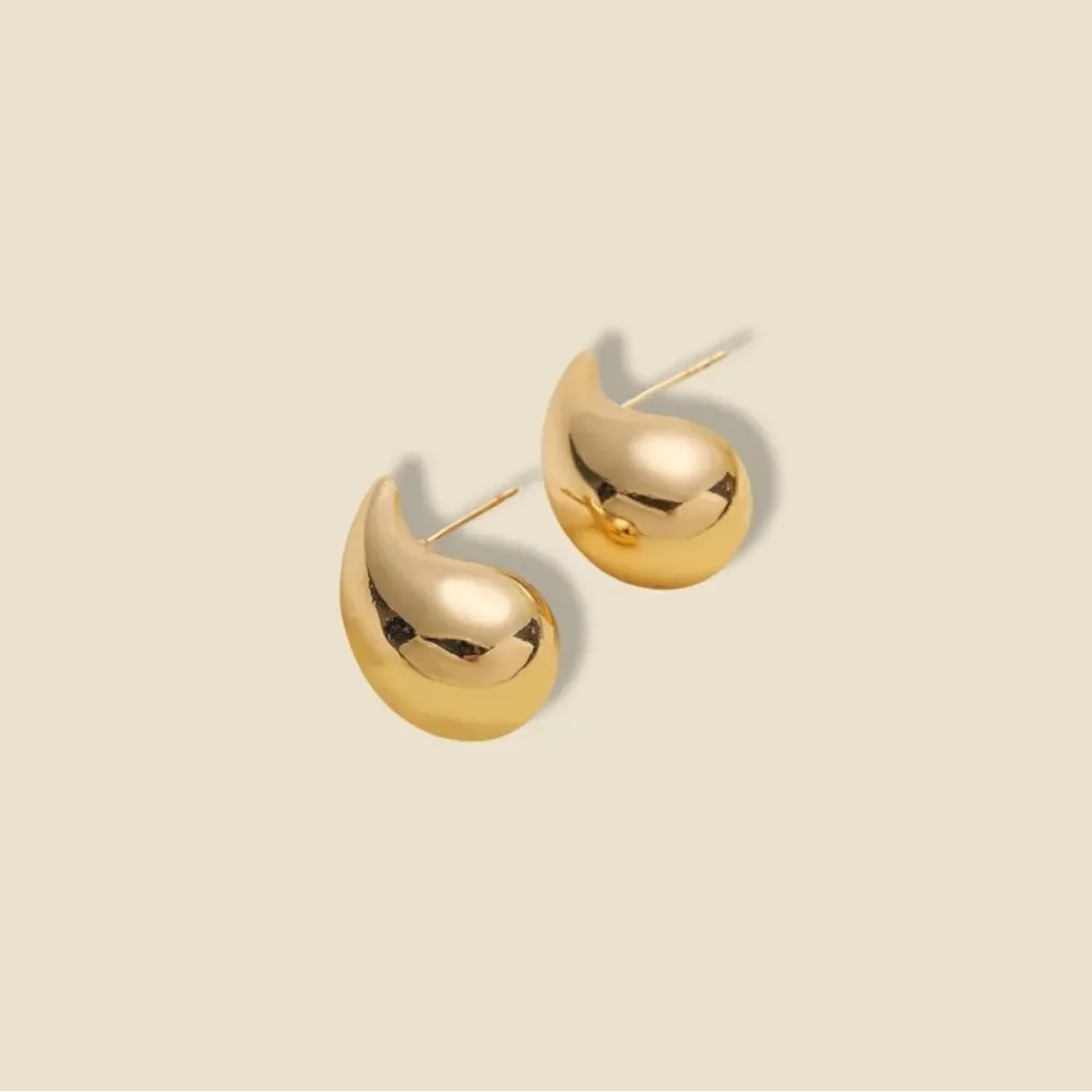 14k Real Gold Teardrop Earrings | Birthday Gift | Essential Fashion Jewelry |
